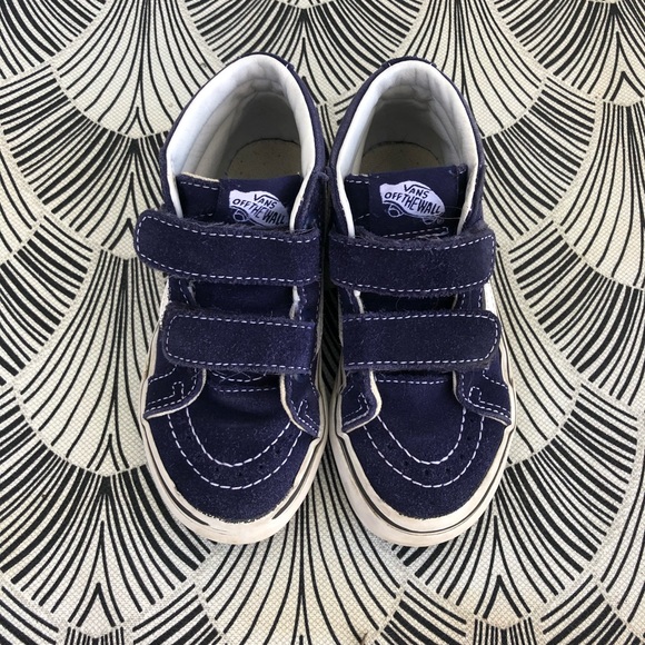 blue velcro vans